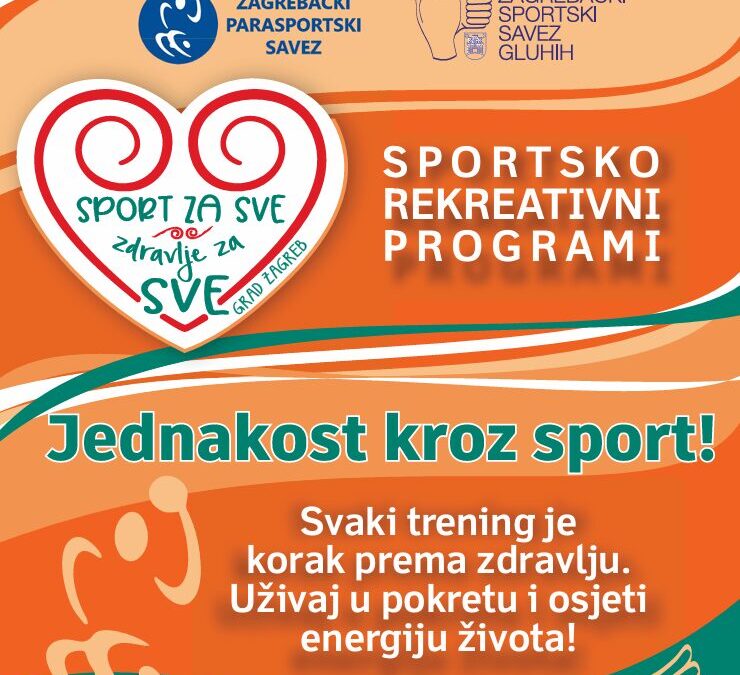 Kampanja Grada Zagreba „SPORT za sve = ZDRAVLJE za sve“