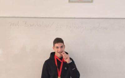Zlatna medalja našeg učenika